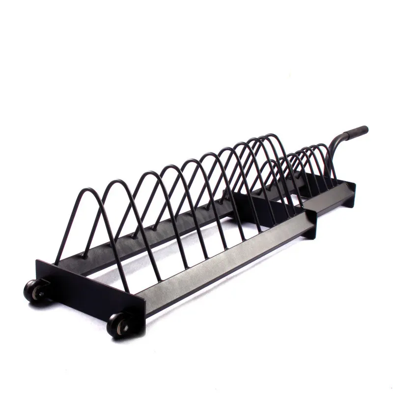 Square tube barbell plate trailer rack05
