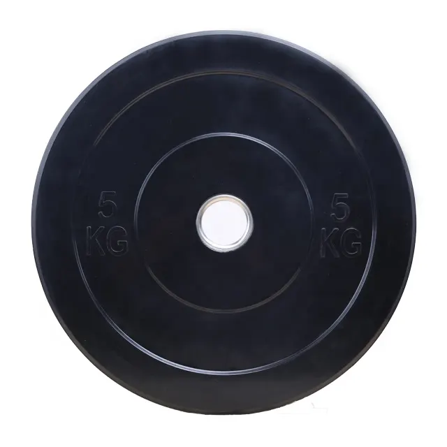 Black Rubber Bumper Weight Plates