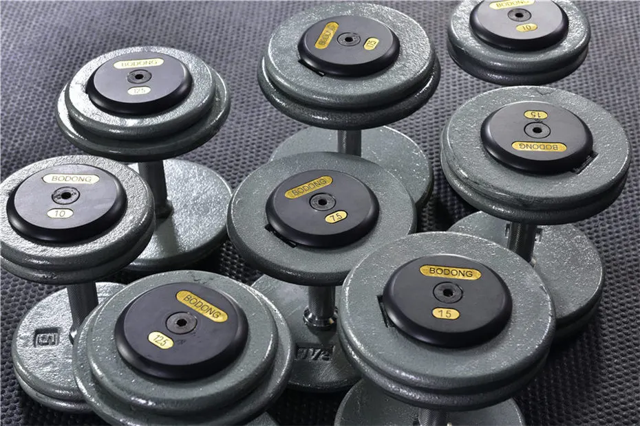 Block paint dumbbell