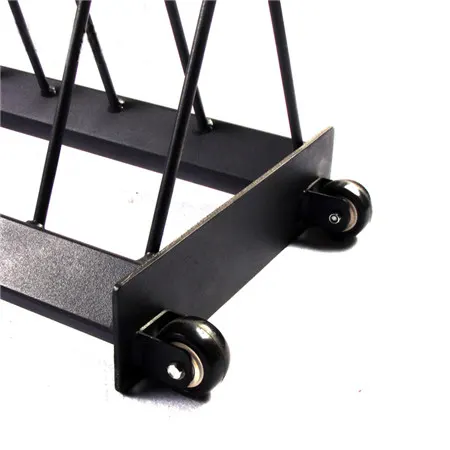 Square tube barbell plate trailer rack01