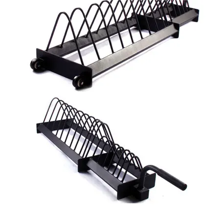 Square tube barbell plate trailer rack02